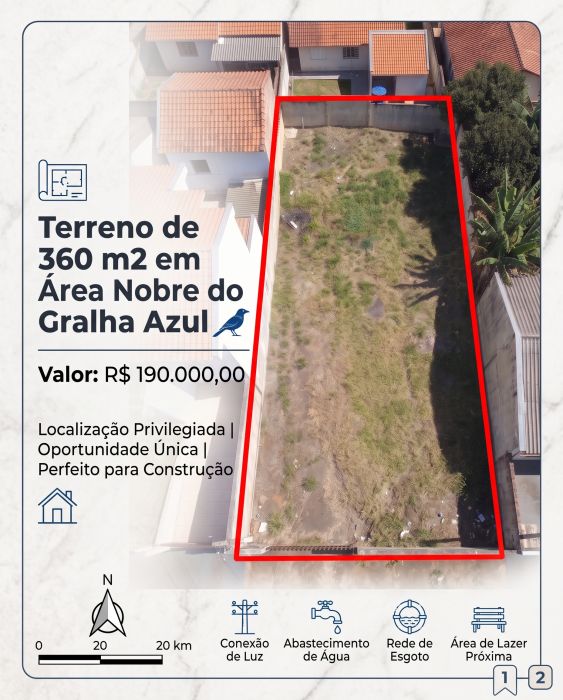Terreno - Venda - Gralha Azul - Ibaiti - PR