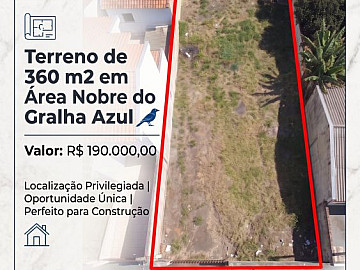Terreno 360m2 Gralha Azul em Ibaiti